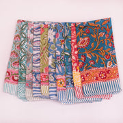Vintage Style Boho Neck Scarf, Ethnic Hand Block Printed Bandana, Soft Cotton Bandana, Sustainable Bandana For Men & Women - 10pcs